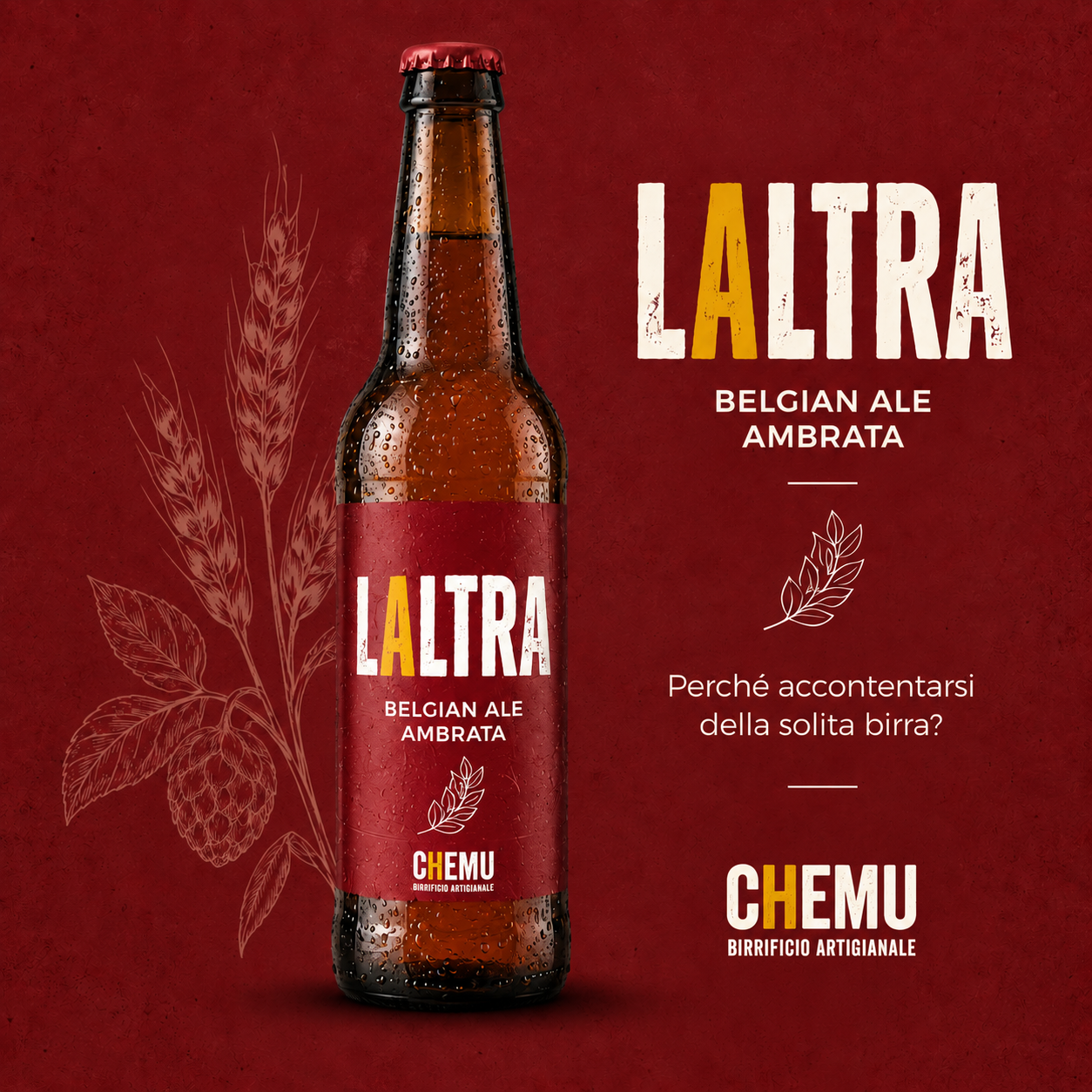 L'ALTRA — birra artigianale CHEMU da 50 cl
